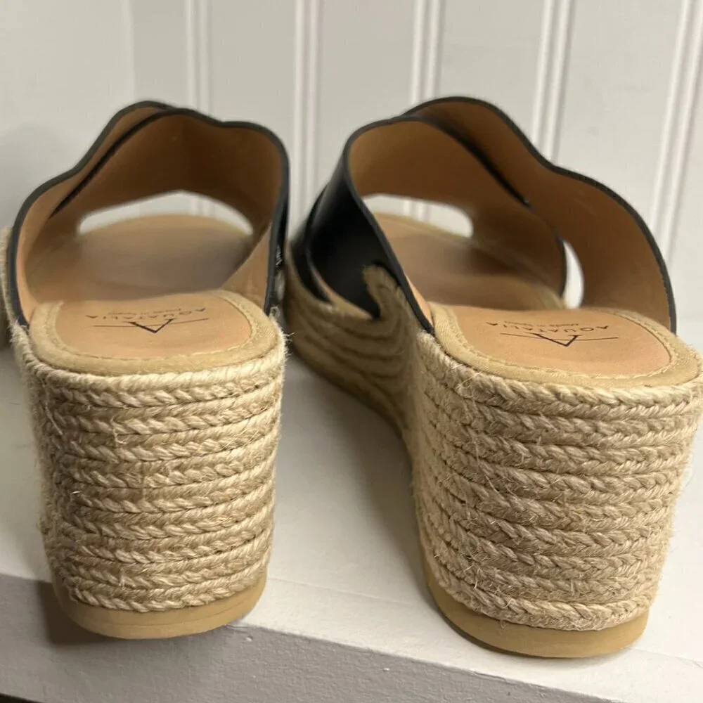 Aquatalia Womens Marina Black Espadrilles Size 11 (7611939)